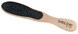 Silkline Professions Two-Sided Foot File With Oak Wooden Handle