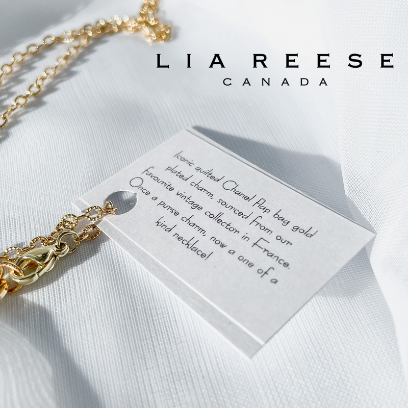 CC Gold Purse Necklace Lia Reese Canada