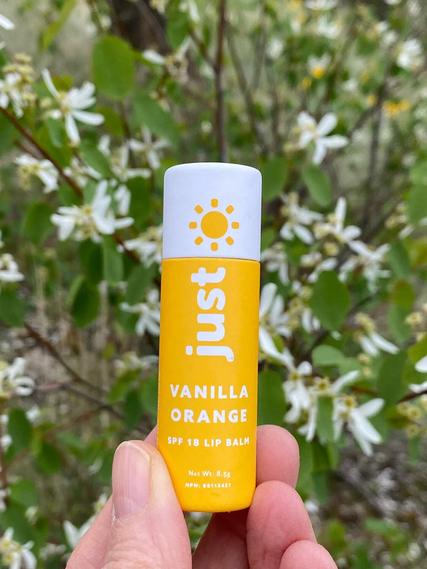 Just Sun, Vanilla Orange Lip Balm SPF18