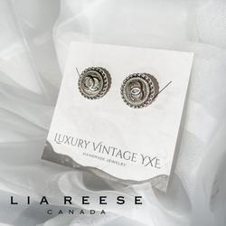 CC, Silver Earrings