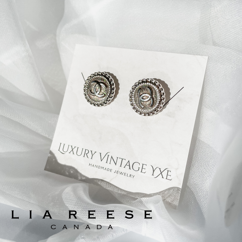 CC, Silver Earrings