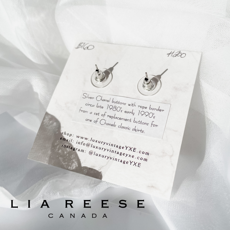 CC, Silver Earrings