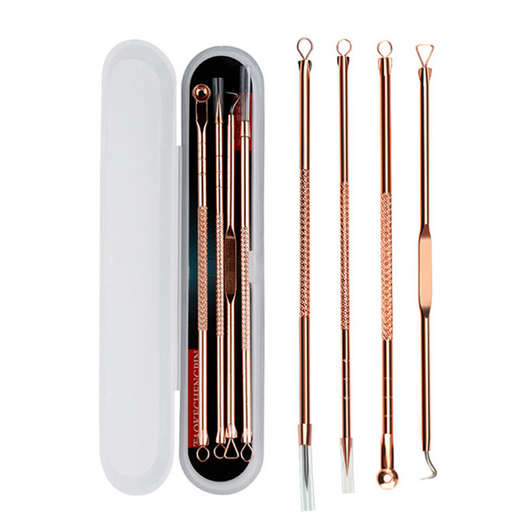 Rose Gold Blemish Extractor 4PC
