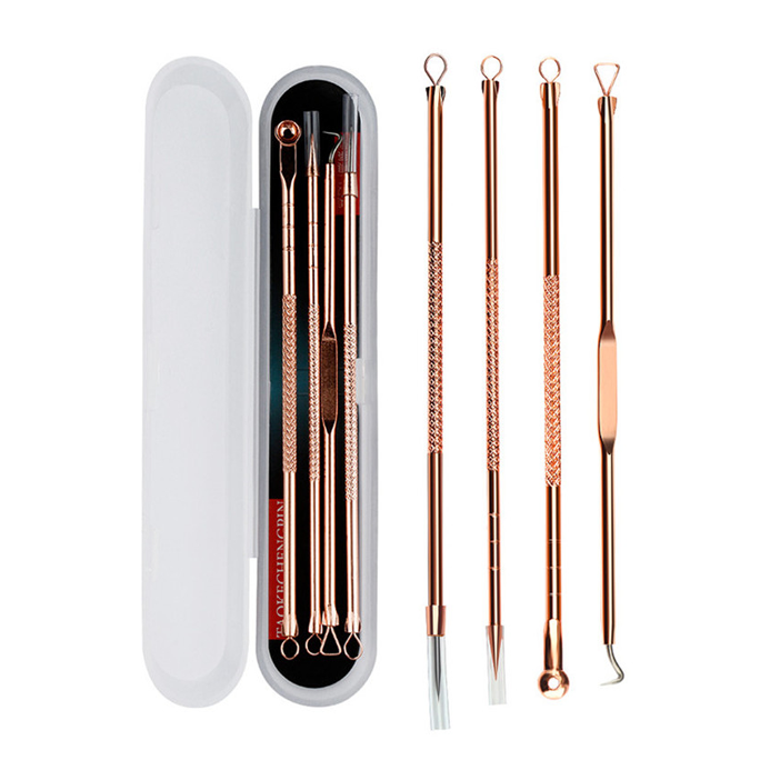 Rose Gold Blemish Extractor 4PC