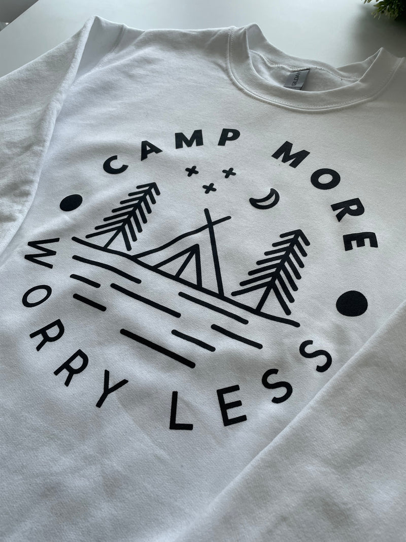 Camp More Worry Less Crewneck