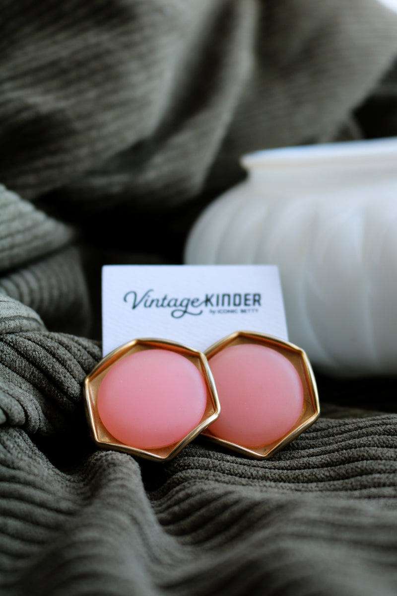 Vintage Kinder Bold Earrings.