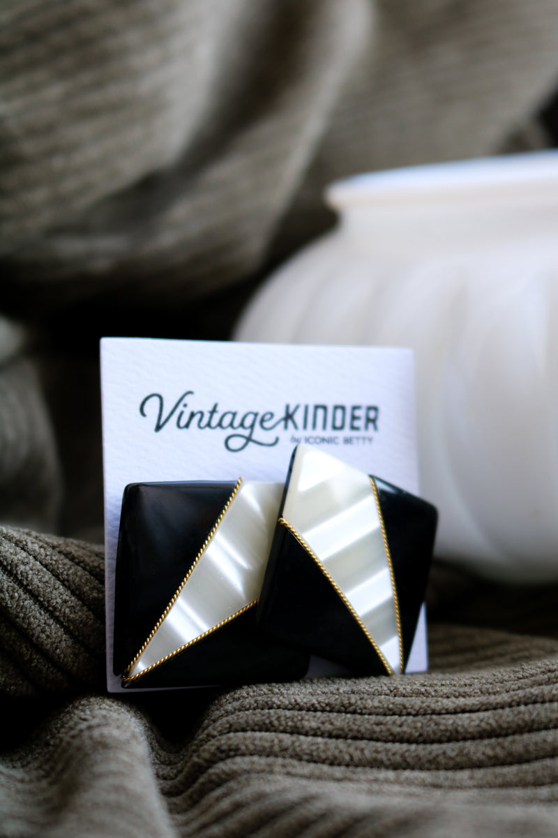 Vintage Kinder Bold Earrings.