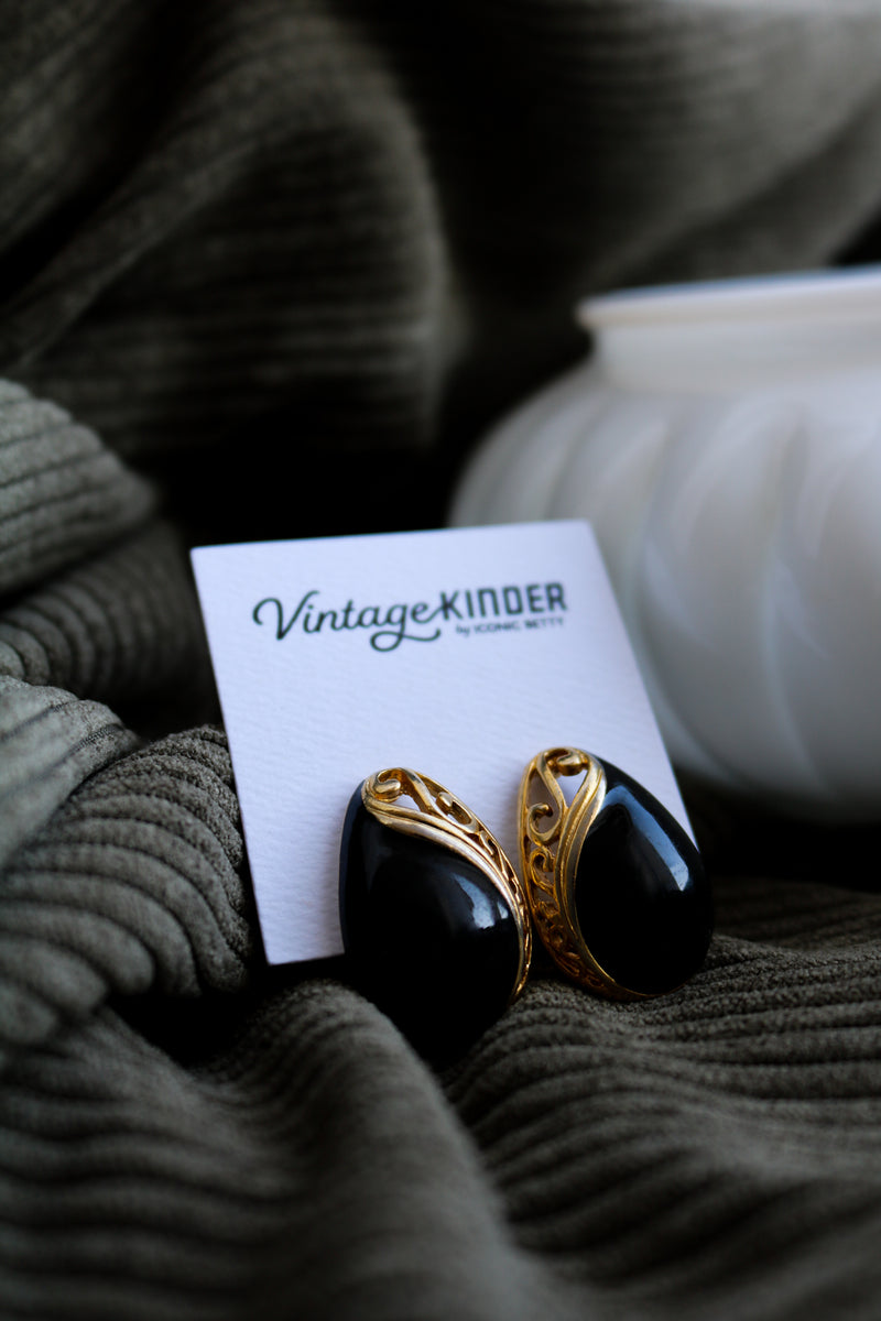 Vintage Kinder Bold Earrings.