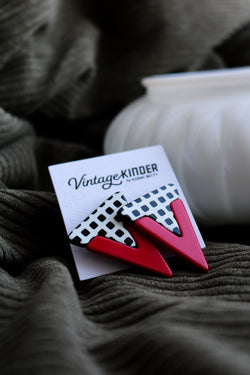 Vintage Kinder Bold Earrings.