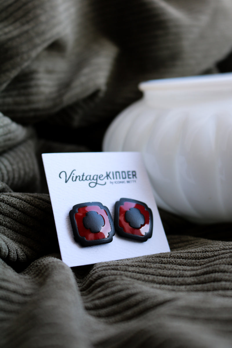 Vintage Kinder Bold Earrings.