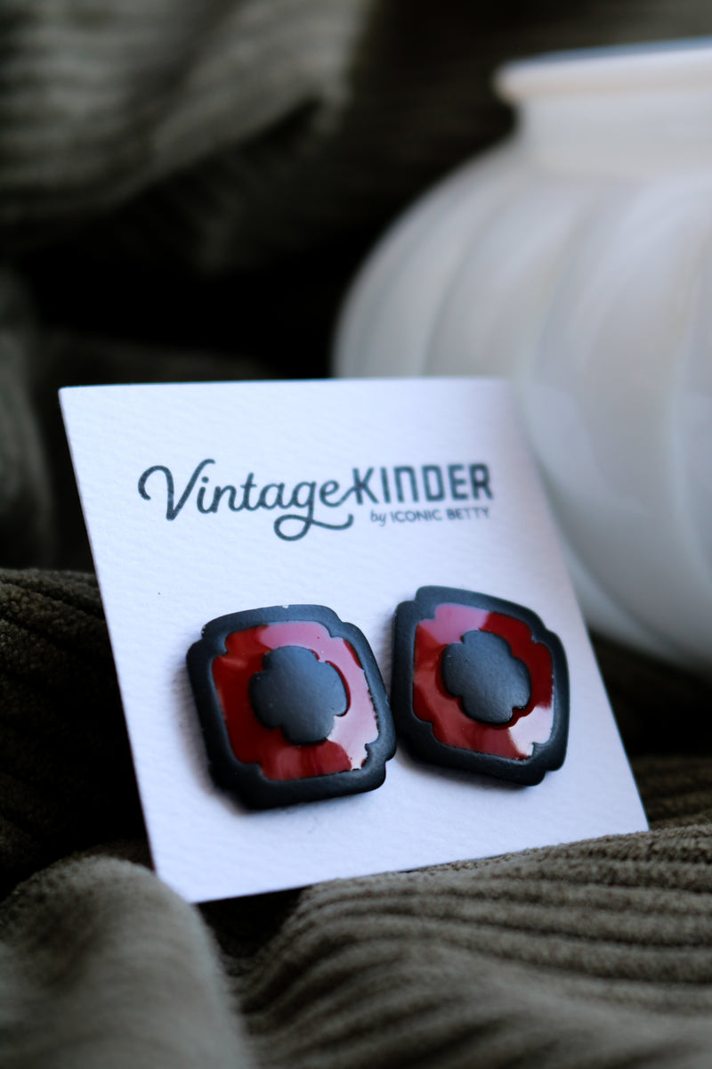 Vintage Kinder Bold Earrings.